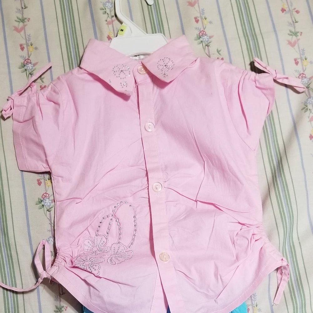 girls shirt and short